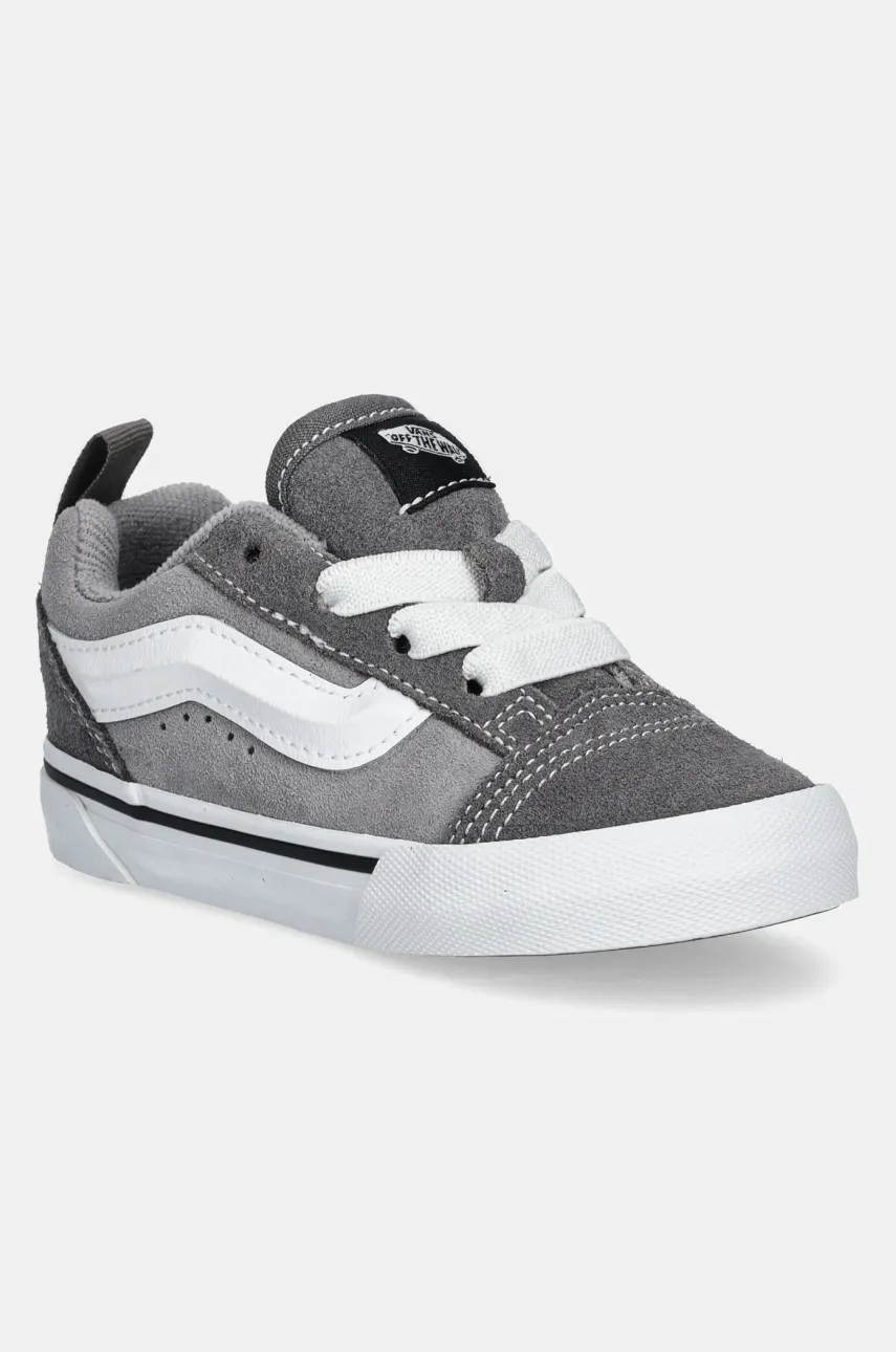 Vans adidasi de piele intoarsa pentru copii Knu Skool culoarea gri, VN000SDSI5G1