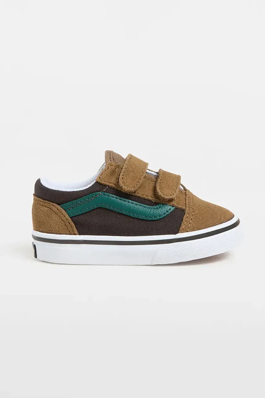 Vans tenisi copii Old Skool V culoarea maro, VN000CTGBF01 Vans tenisi copii Old Skool V culoarea maro, VN000CTGBF01