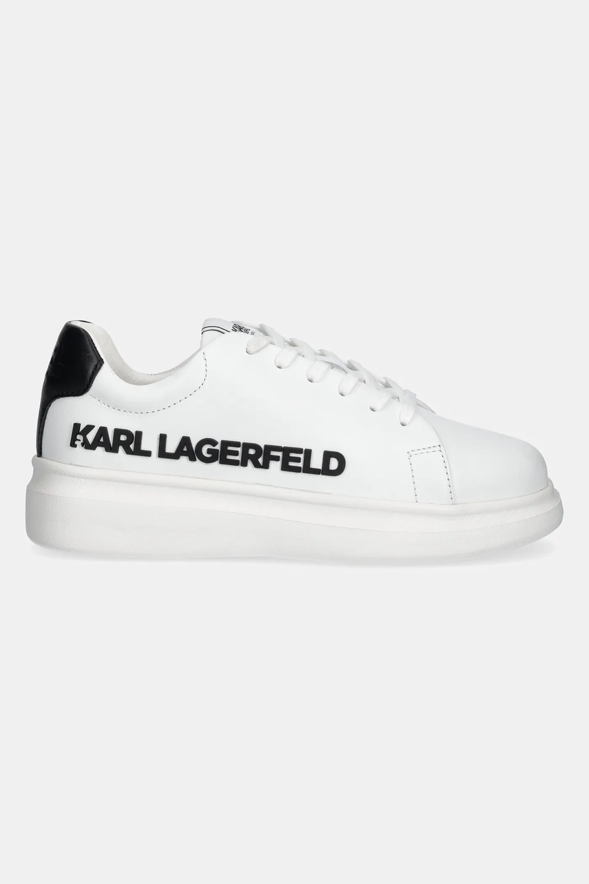 Детские кожаные кроссовки Karl Lagerfeld цвет белый Z30381