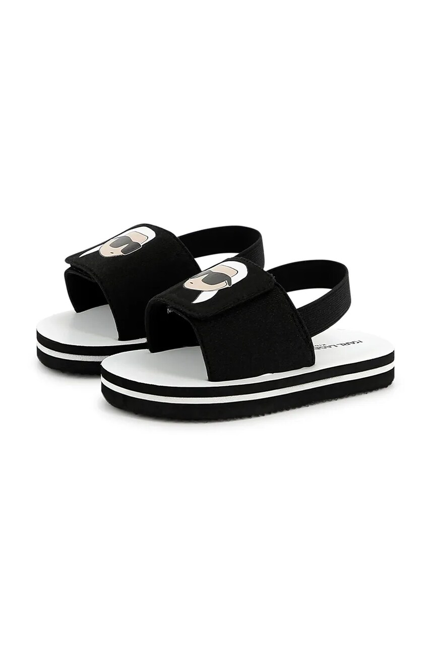 Karl Lagerfeld sandale copii culoarea negru, Z30384