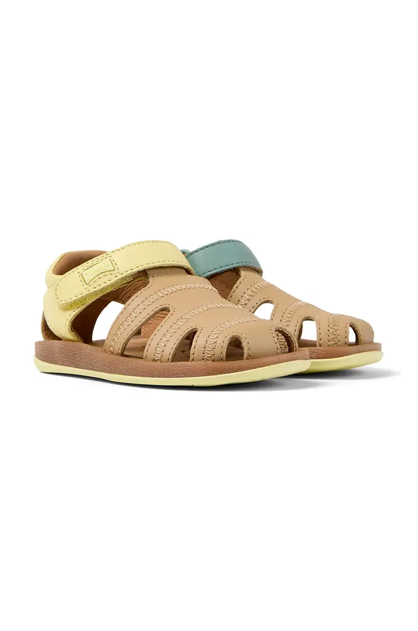 Camper sandale din piele pentru copii Bicho TWS FW culoarea bej, 80372
