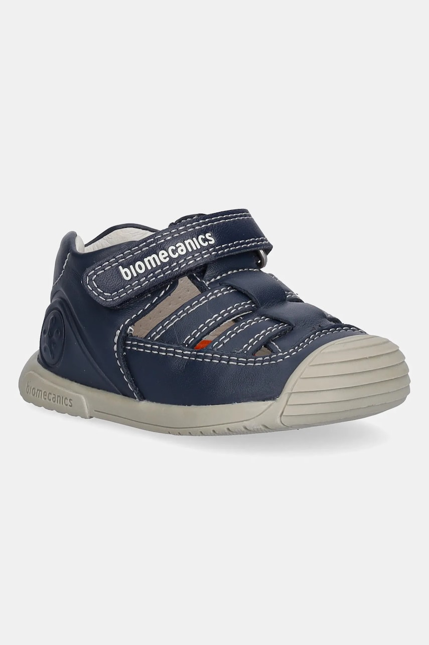 Biomecanics sandale din piele pentru copii culoarea bleumarin, 252122