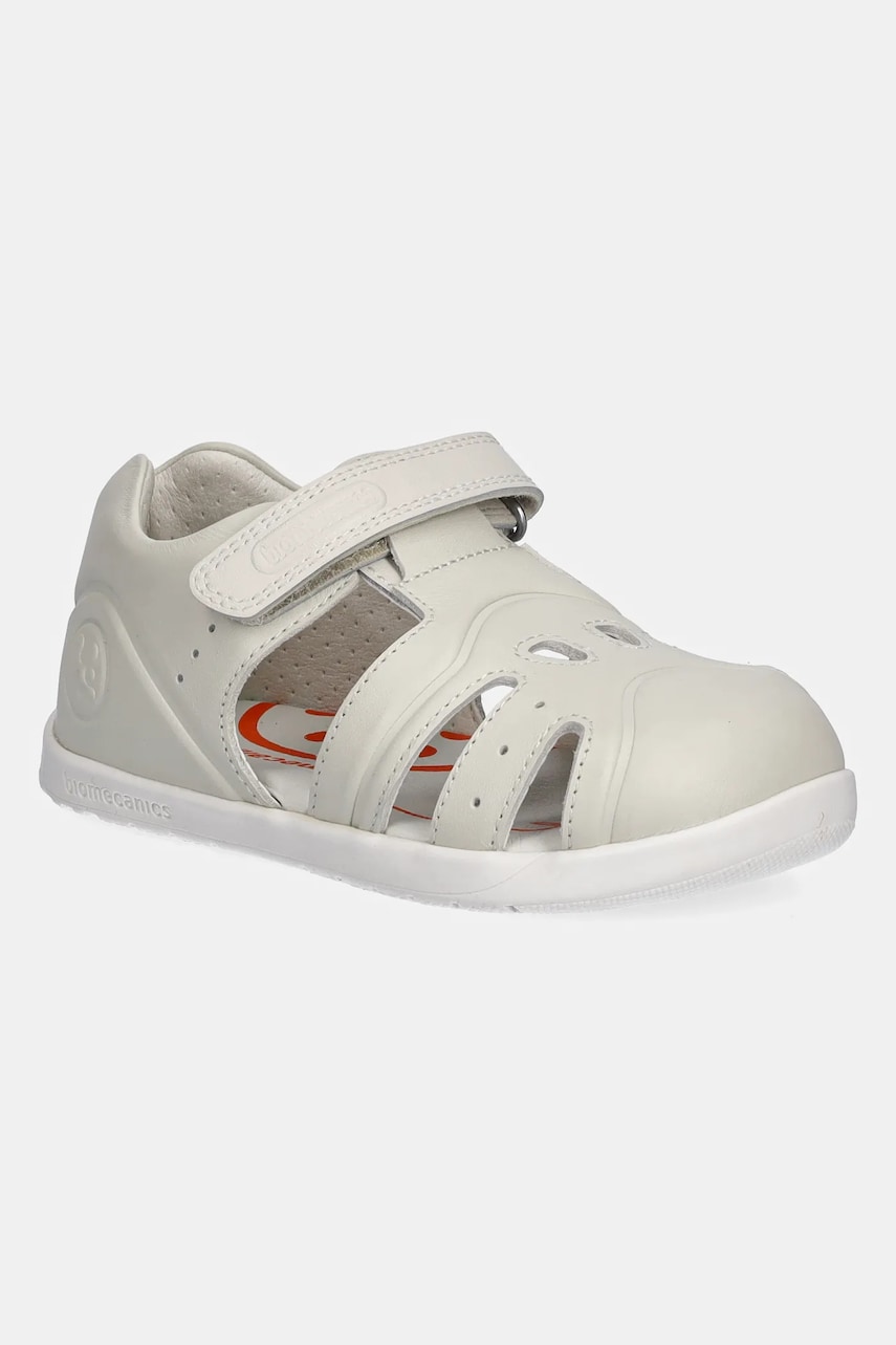 Biomecanics sandale din piele pentru copii culoarea bej, 252165 Biomecanics sandale din piele pentru copii culoarea bej, 252165