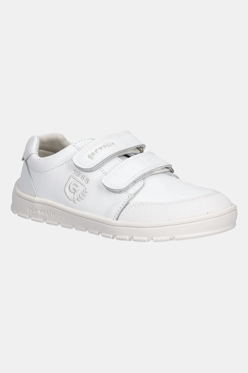 Garvalin teniși din piele copii culoarea alb, 252510