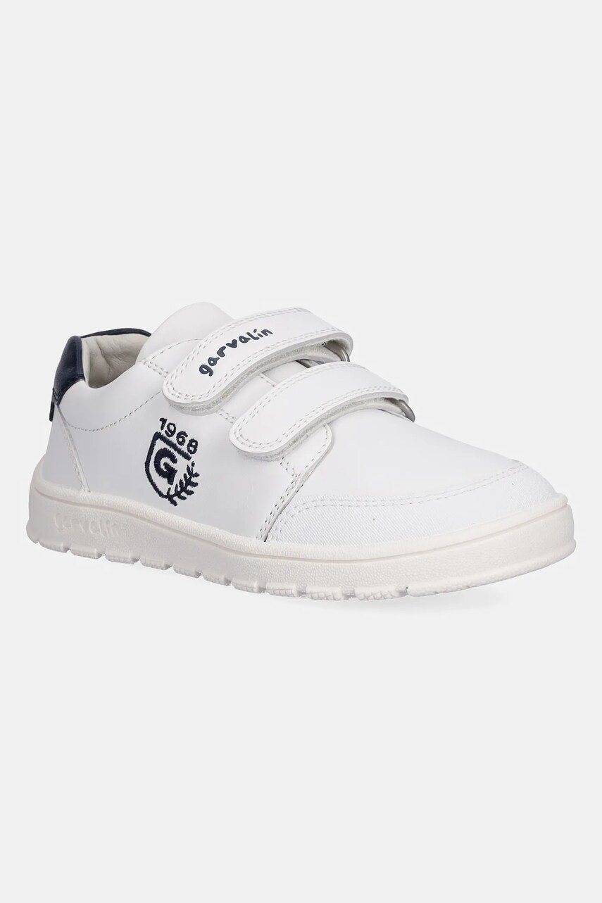 Garvalin teniși din piele copii culoarea alb, 252510