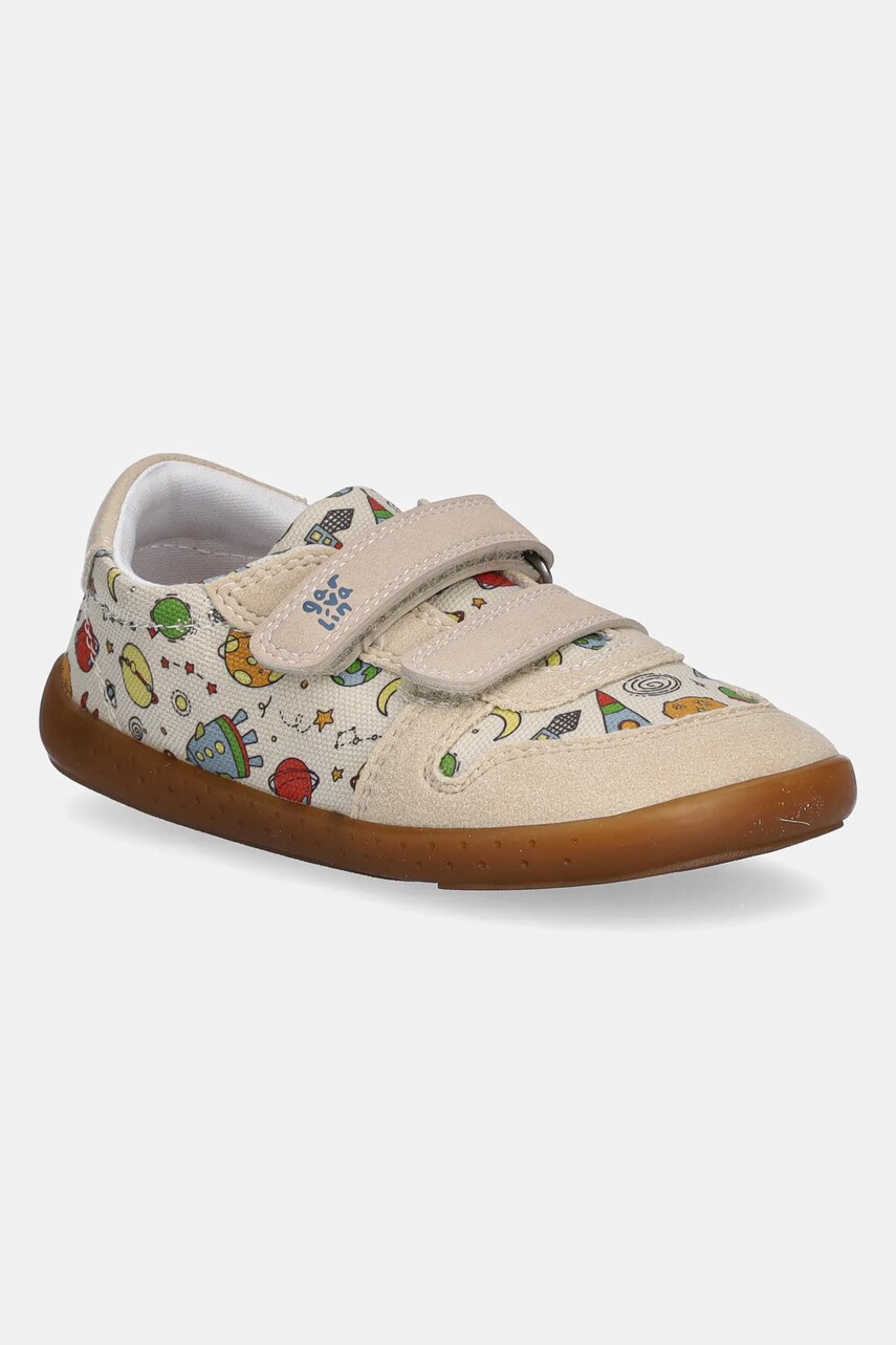 Garvalin sneakers pentru copii culoarea bej, 252341