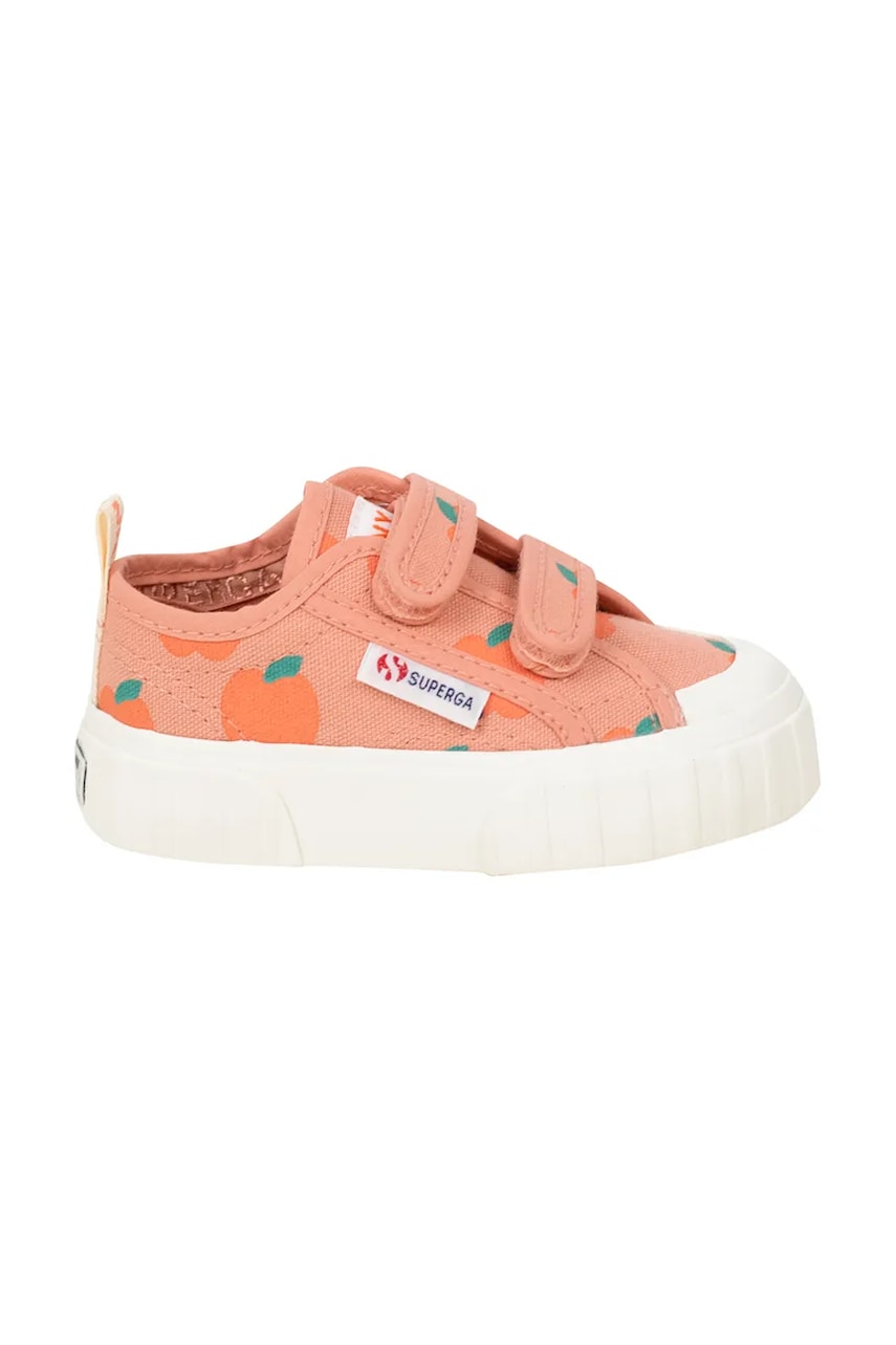 Tinycottons teniși copii APPLES SNEAKERS X SUPERGA culoarea portocaliu, SS25-901 Tinycottons teniși copii APPLES SNEAKERS X SUPERGA culoarea portocaliu, SS25-901