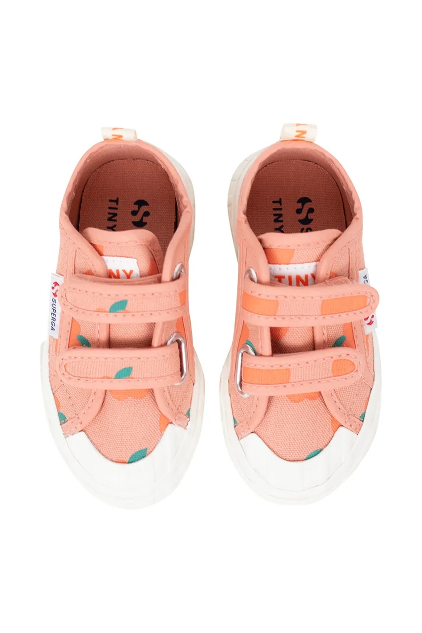Παιδικά πάνινα παπούτσια Tinycottons APPLES SNEAKERS X SUPERGA φωτογραφία