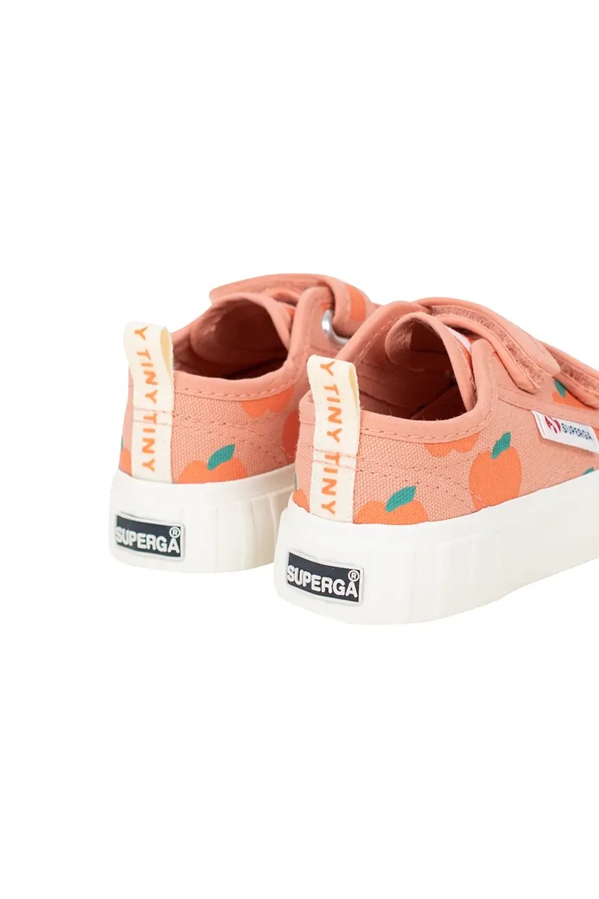 Παιδικά πάνινα παπούτσια Tinycottons APPLES SNEAKERS X SUPERGA φωτογραφία