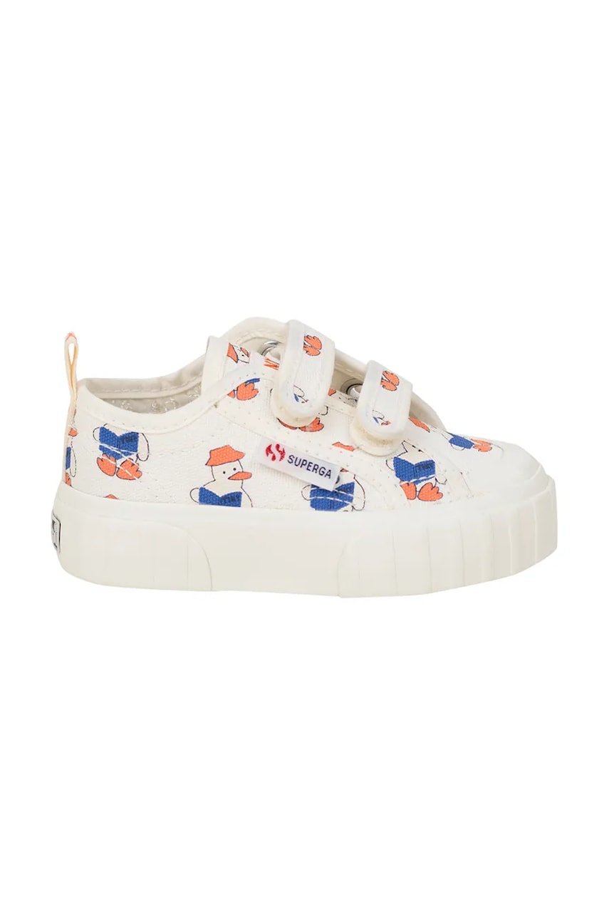 Tinycottons teniși copii READERS SNEAKERS X SUPERGA culoarea bej, SS25-913 Tinycottons teniși copii READERS SNEAKERS X SUPERGA culoarea bej, SS25-913