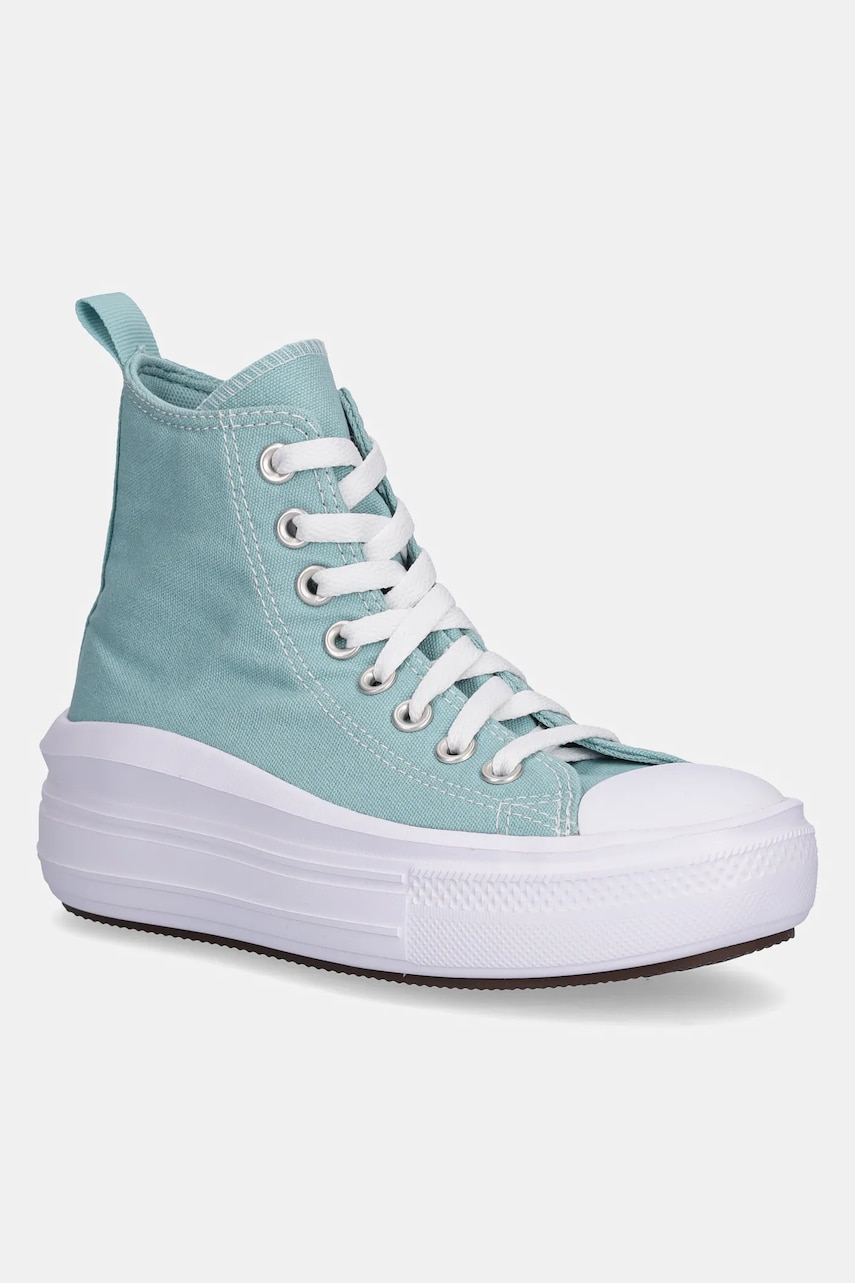 Converse tenisi copii Chuck Taylor All Star Move culoarea turcoaz, A10703C Converse tenisi copii Chuck Taylor All Star Move culoarea turcoaz, A10703C