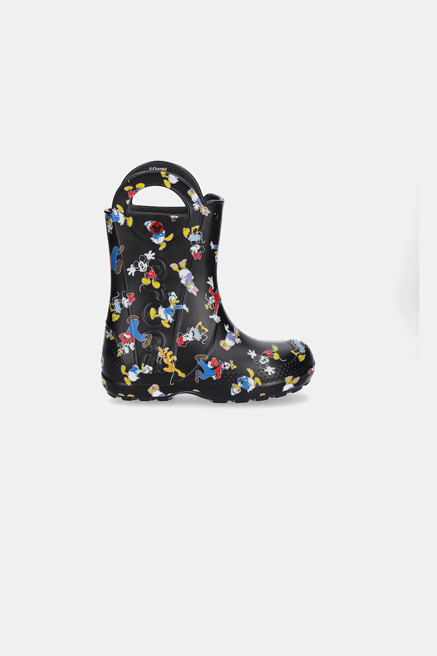 Резиновые сапоги Crocs MICKEY FRIENDS HANDLE IT BOOT KIDS цвет чёрный 210889 Резиновые сапоги Crocs MICKEY FRIENDS HANDLE IT BOOT KIDS цвет чёрный 210889