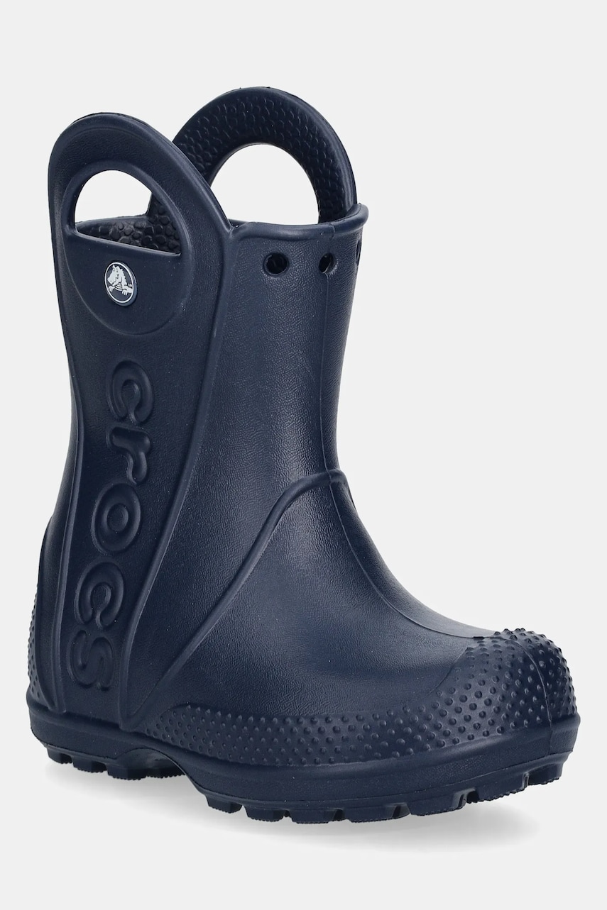 Crocs cizme HANDLE IT RAIN BOOT KIDS culoarea albastru marin, 211056 Crocs cizme HANDLE IT RAIN BOOT KIDS culoarea albastru marin, 211056