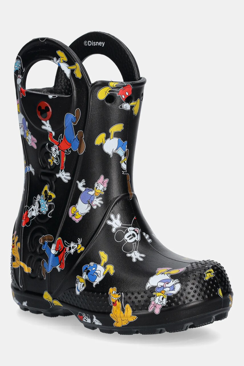 Levně Holínky Crocs MICKEY FRIENDS HANDLE IT BOOT KIDS černá barva, 211146