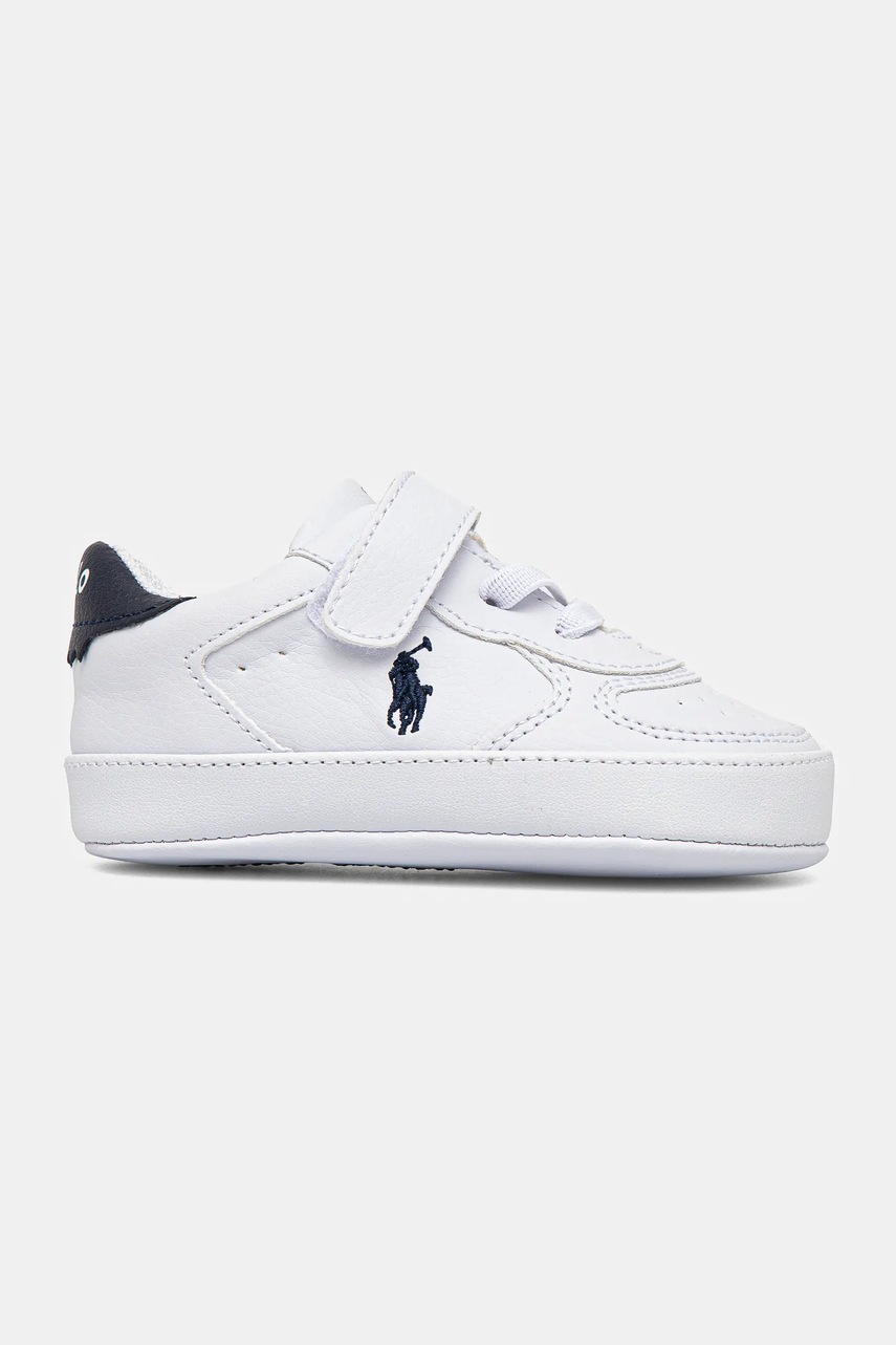Обувь для новорождённых Polo Ralph Lauren MASTERS COURT PS LAYETTE цвет белый RL02367103