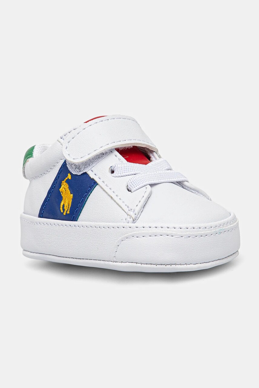Levně Dětské boty Polo Ralph Lauren RYLEY PS LAYETTE modrá barva, RL02370101
