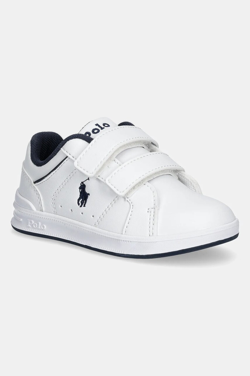 Levně Dětské sneakers boty Polo Ralph Lauren HERITAGE COURT IV EZ bílá barva, RL01972112