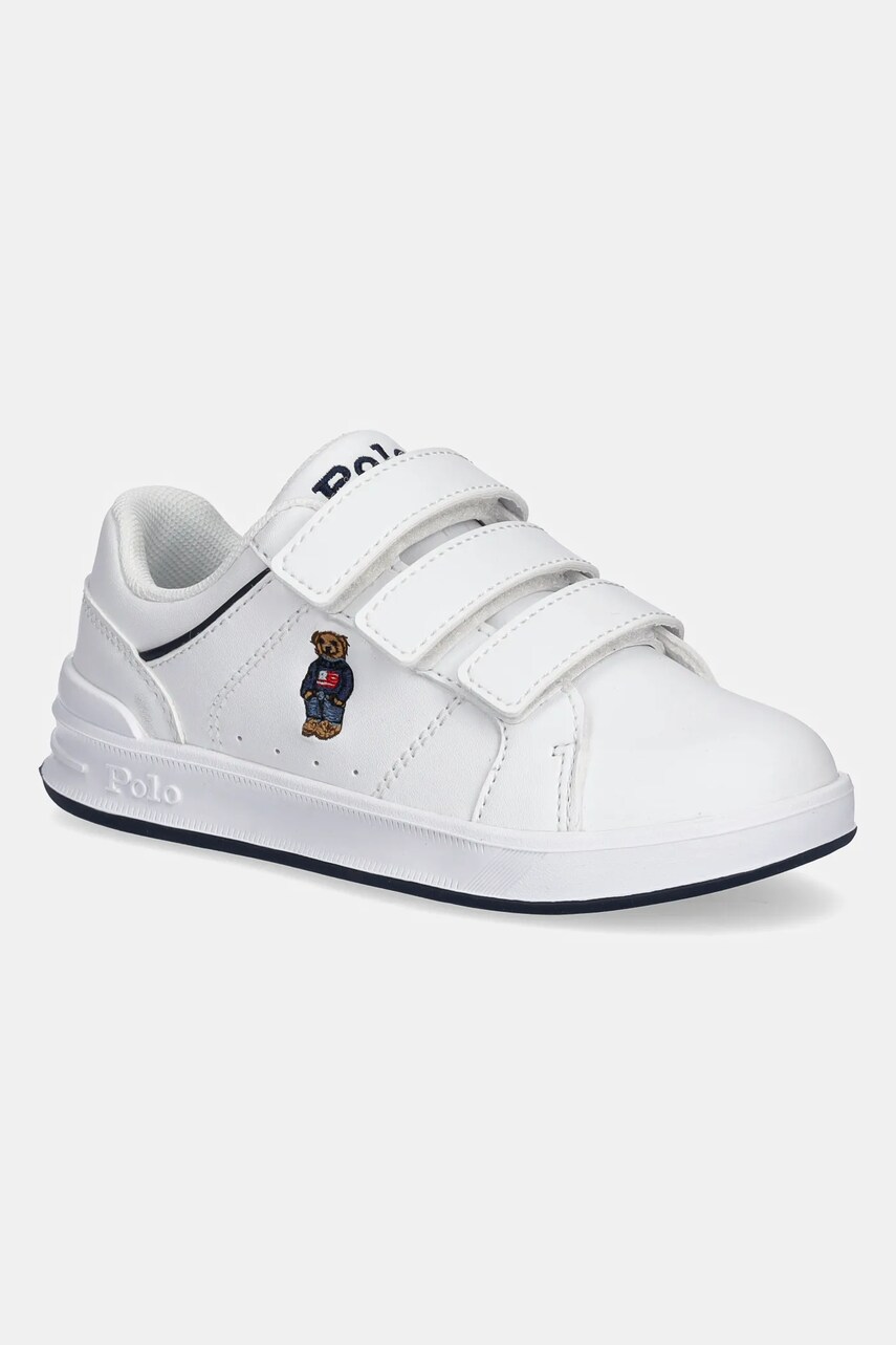 Levně Dětské sneakers boty Polo Ralph Lauren HERITAGE COURT IV EZ BEAR bílá barva, RL02939101