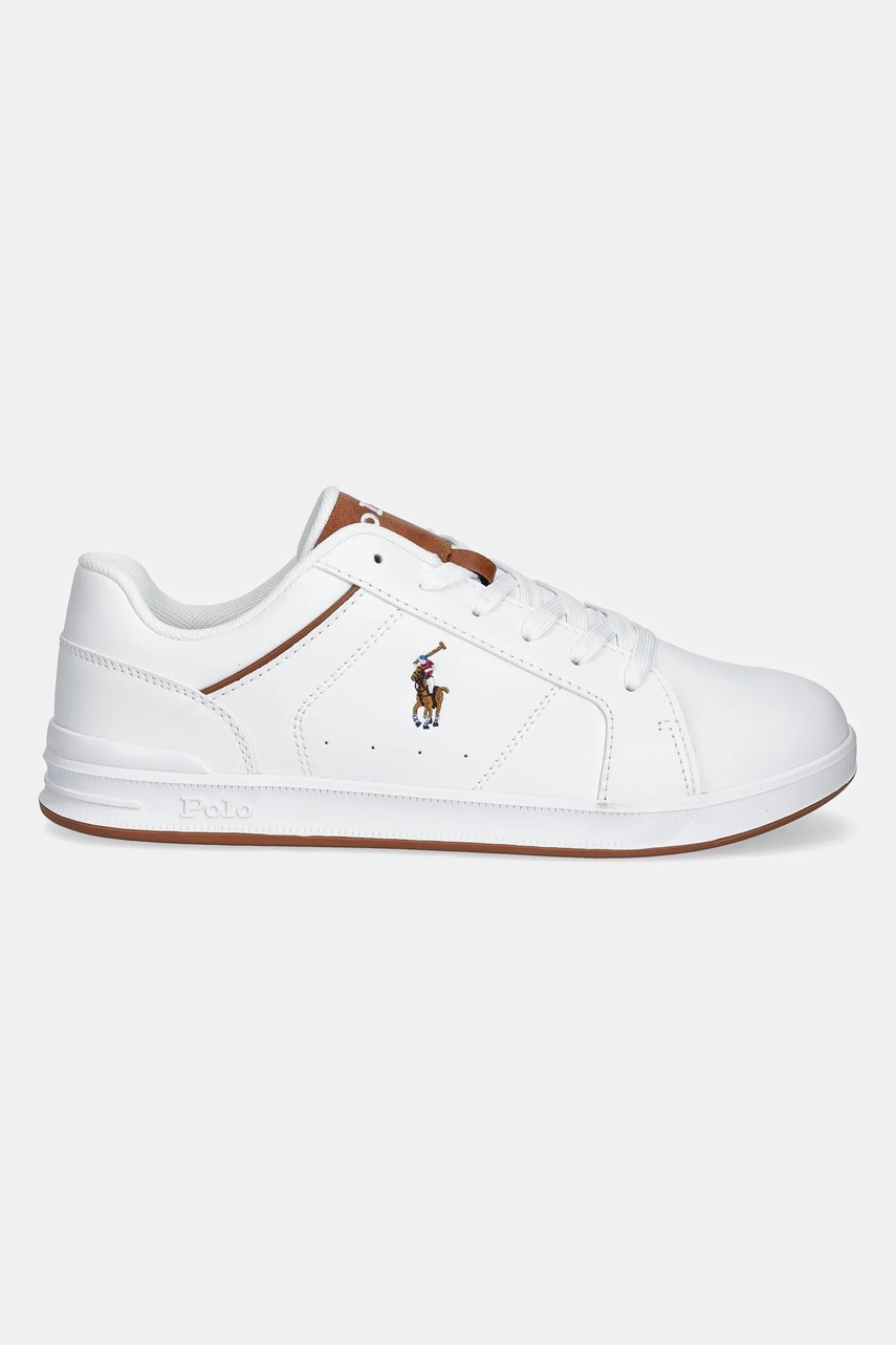 Детские кроссовки Polo Ralph Lauren HERITAGE COURT IV цвет коричневый RL02431103 Детские кроссовки Polo Ralph Lauren HERITAGE COURT IV цвет коричневый RL02431103