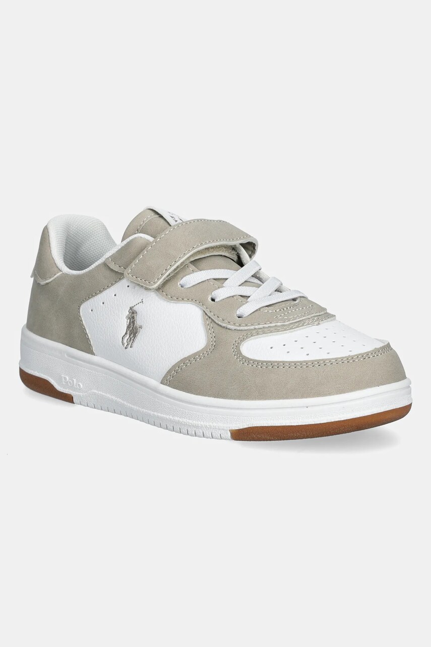 Levně Dětské sneakers boty Polo Ralph Lauren MASTERS COURT PS šedá barva, RL02439101