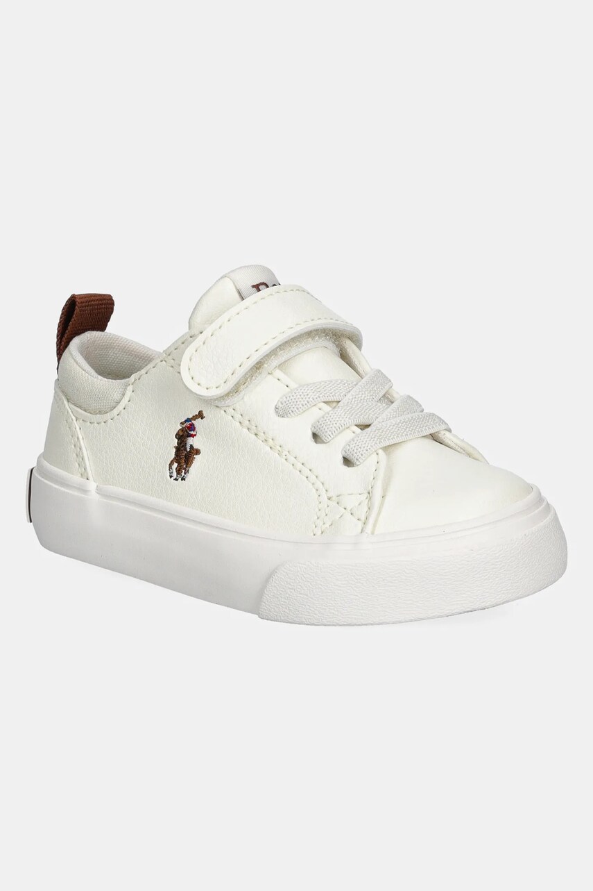 Levně Dětské sneakers boty Polo Ralph Lauren PRESTYN PS béžová barva, RL00900110