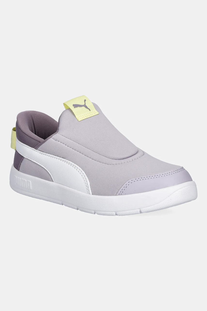 Levně Dětské tenisky Puma Courtflex v3 SLIPTECH PS růžová barva, 399734