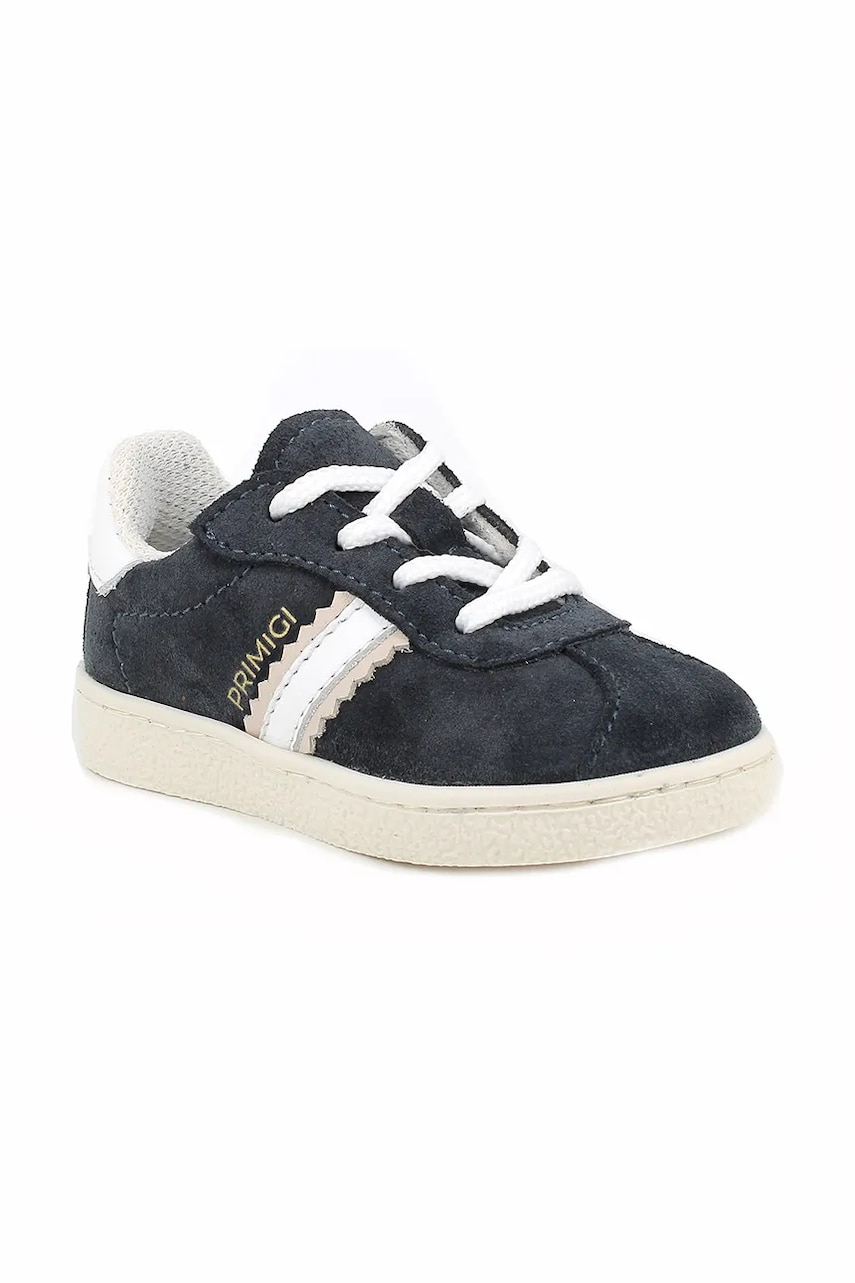 Primigi Adidasi de piele intoarsa pentru copii culoarea bleumarin, PYM 79040