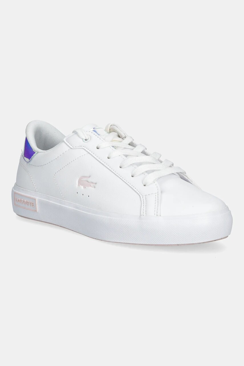 Lacoste sneakers pentru copii culoarea alb, 47SUJ0013