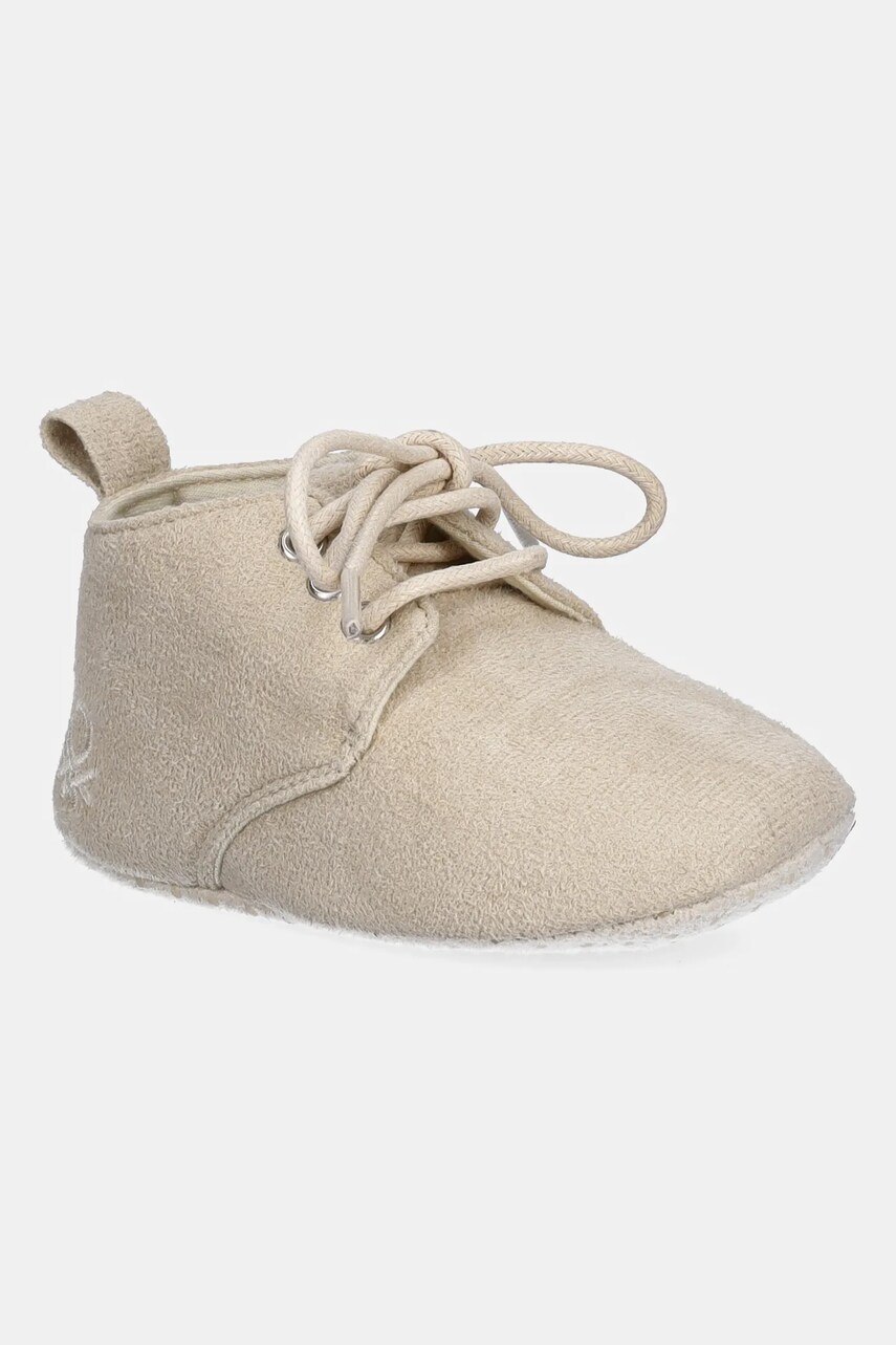 Levně Dětské boty United Colors of Benetton béžová barva, 82W7AD00G