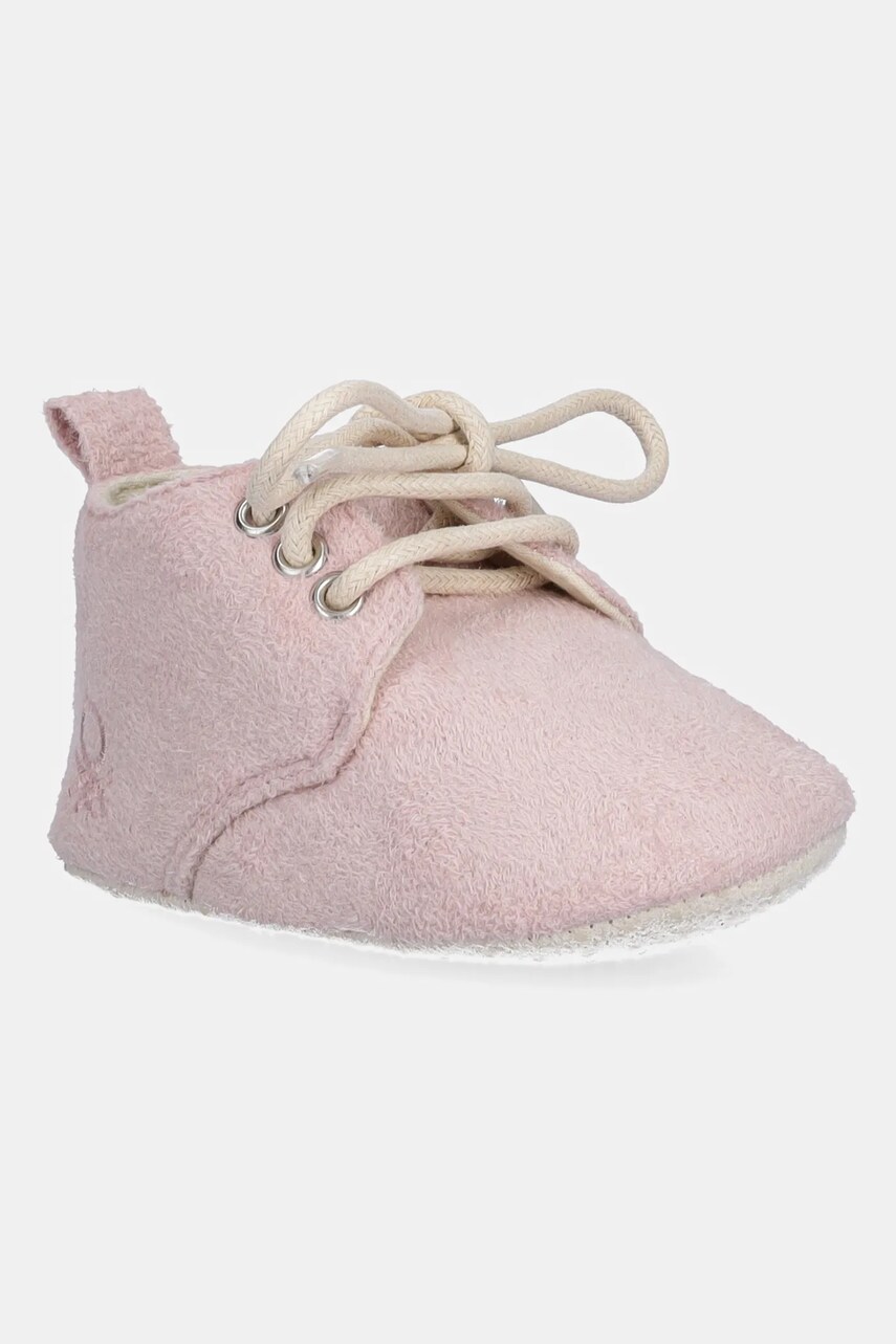 Levně Dětské boty United Colors of Benetton růžová barva, 82W7AD00G