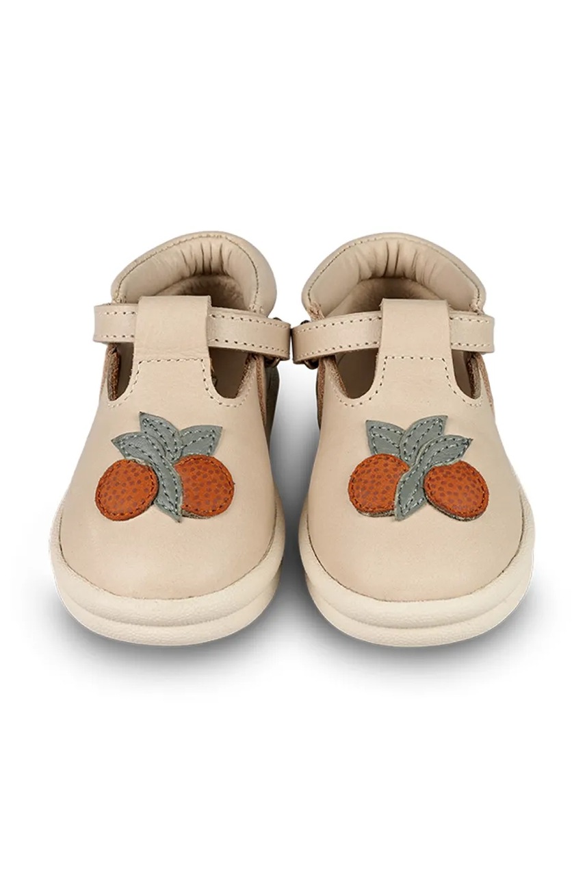 Кожаные кроссовки для младенцев Donsje Louwi Shoes Arancia цвет бежевый 1502201 Кожаные кроссовки для младенцев Donsje Louwi Shoes Arancia цвет бежевый 1502201