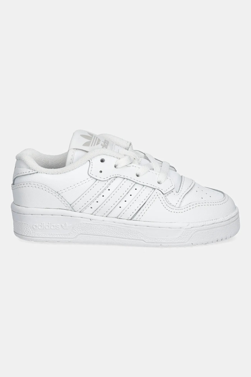 Детские кожаные кроссовки adidas Originals RIVALRY LOW цвет белый IF5246 Детские кожаные кроссовки adidas Originals RIVALRY LOW цвет белый IF5246