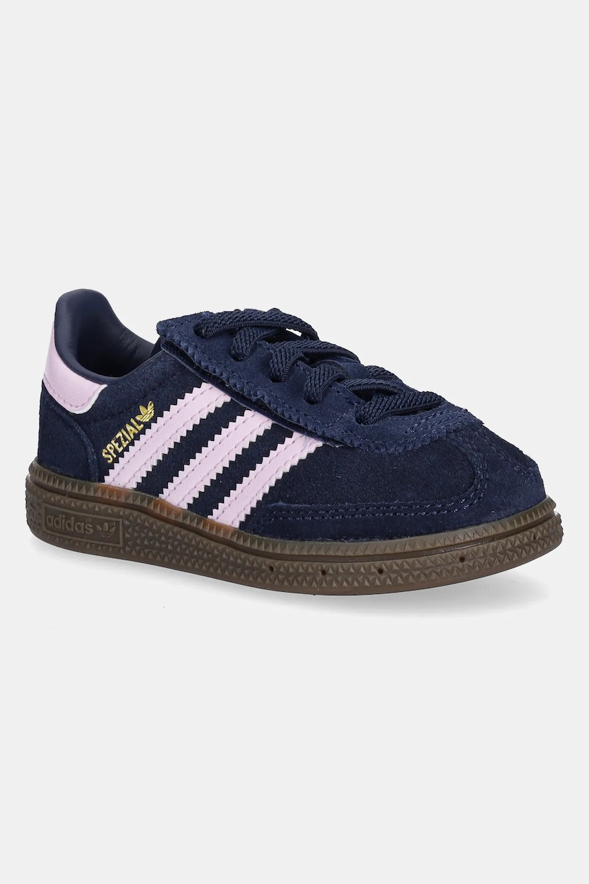 adidas Originals sneakers de piele întoarsă pentru copii HANDBALL SPEZIAL culoarea bleumarin, JI2901 adidas Originals sneakers de piele întoarsă pentru copii HANDBALL SPEZIAL culoarea bleumarin, JI2901