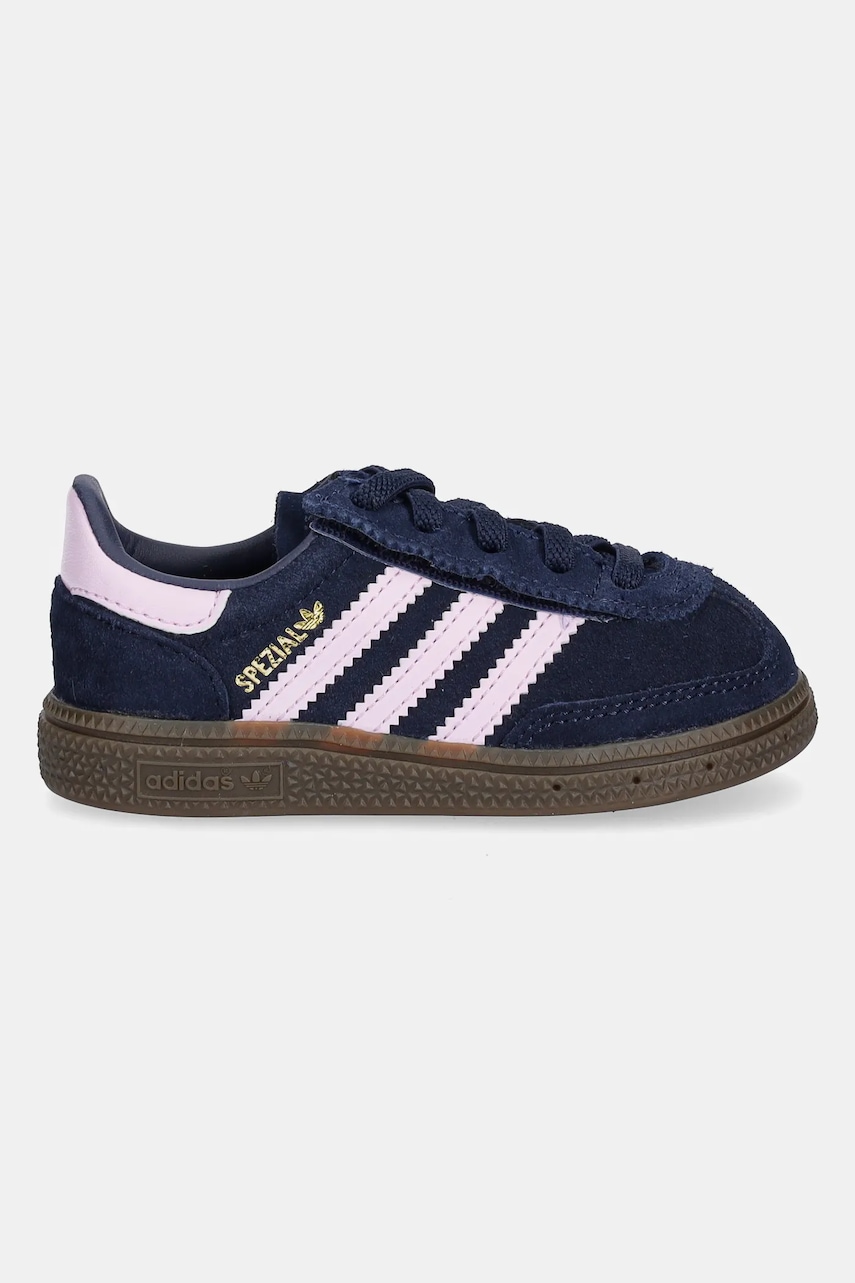 Детские замшевые кроссовки adidas Originals HANDBALL SPEZIAL цвет синий JI2901 Детские замшевые кроссовки adidas Originals HANDBALL SPEZIAL цвет синий JI2901