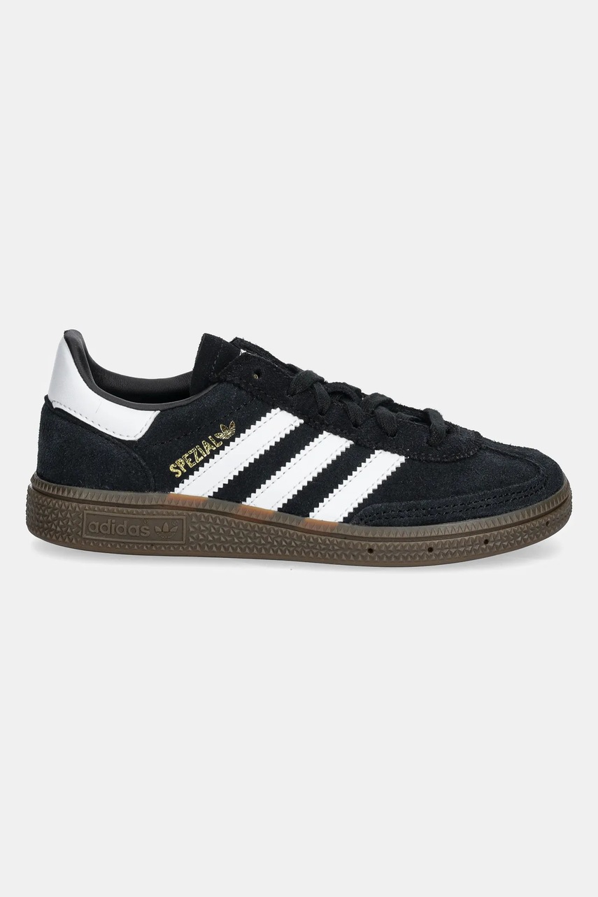 Замшевые кроссовки adidas Originals HANDBALL SPEZIAL цвет чёрный JI2894 Замшевые кроссовки adidas Originals HANDBALL SPEZIAL цвет чёрный JI2894
