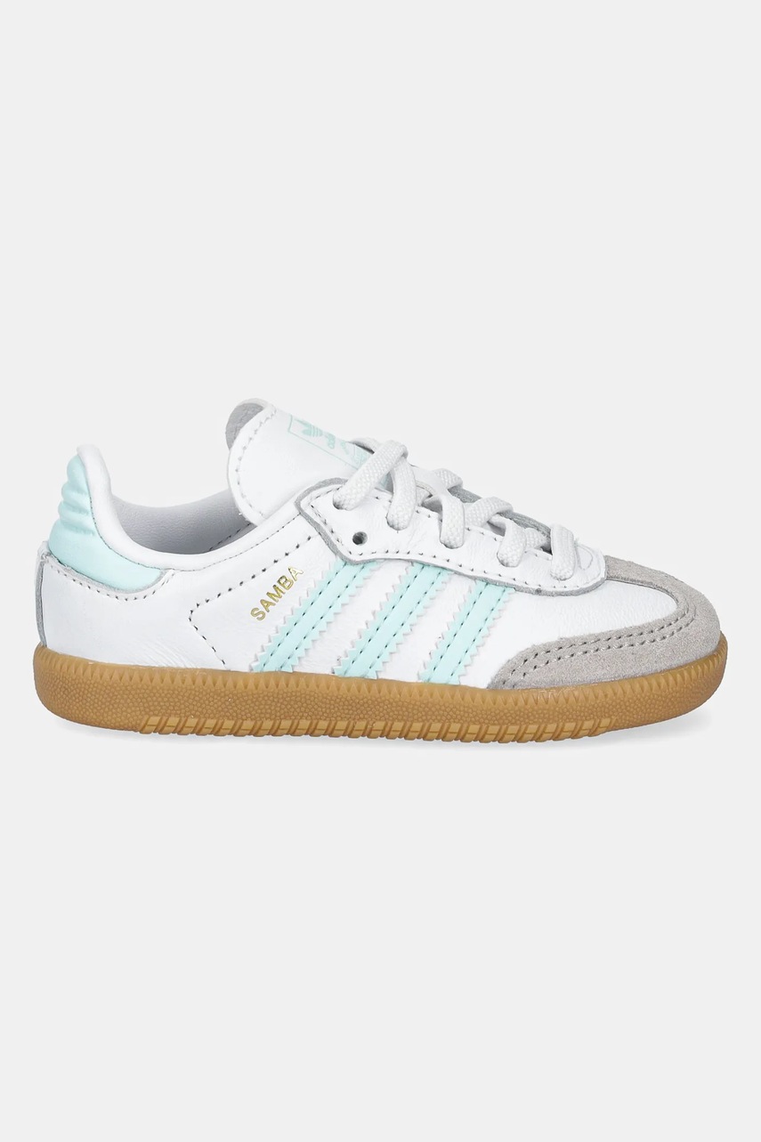 Кожаные кроссовки adidas Originals SAMBA OG цвет бирюзовый JP5489 Кожаные кроссовки adidas Originals SAMBA OG цвет бирюзовый JP5489