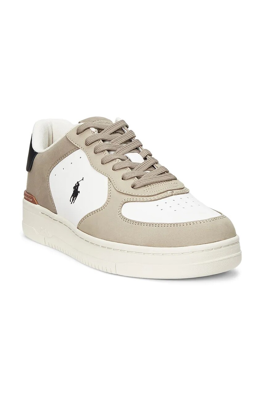 Кожаные кроссовки Polo Ralph Lauren Masters Crt цвет бежевый 809955690004 Кожаные кроссовки Polo Ralph Lauren Masters Crt цвет бежевый 809955690004