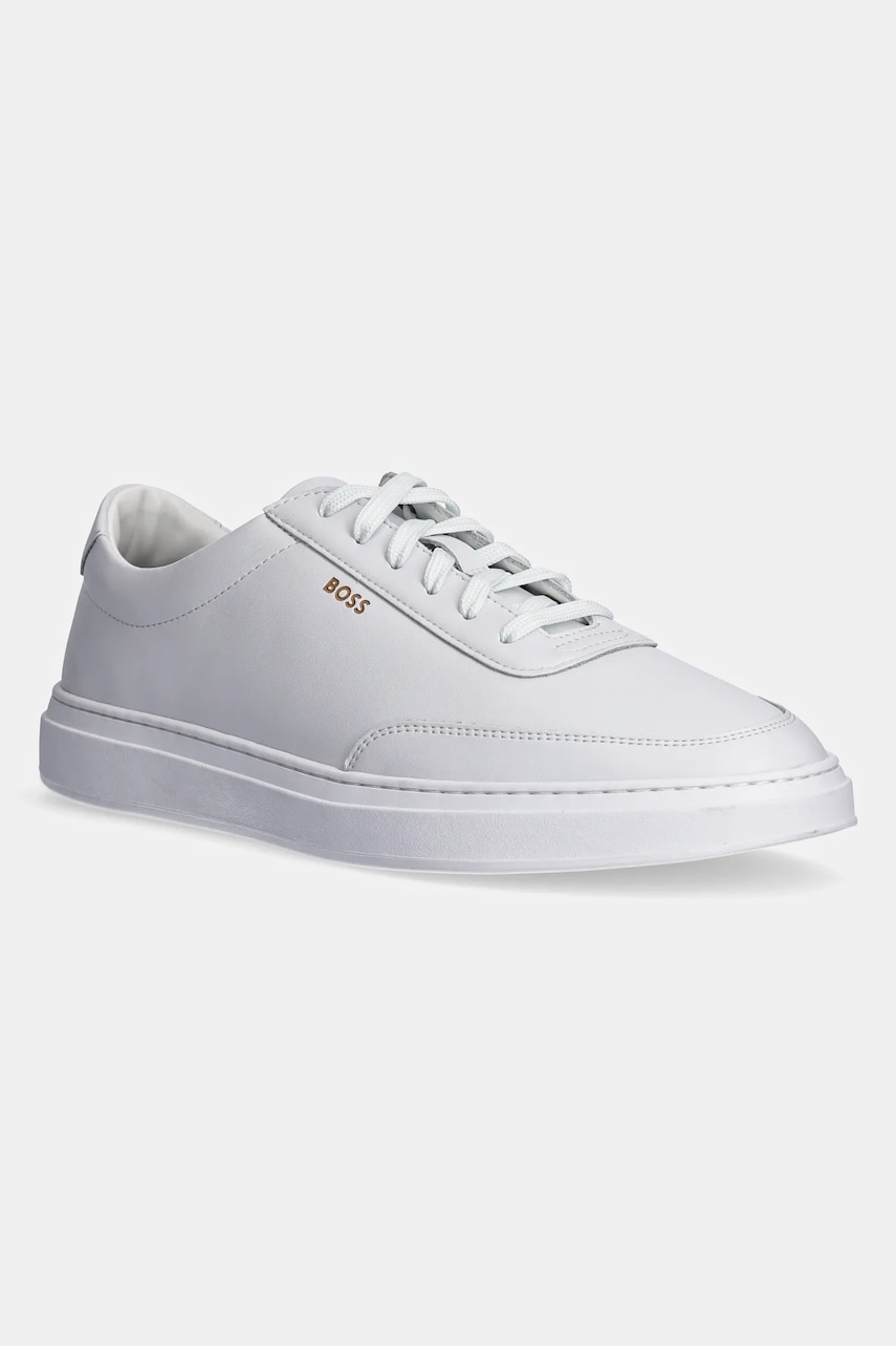 BOSS sneakers din piele Kieran culoarea alb, 50536504