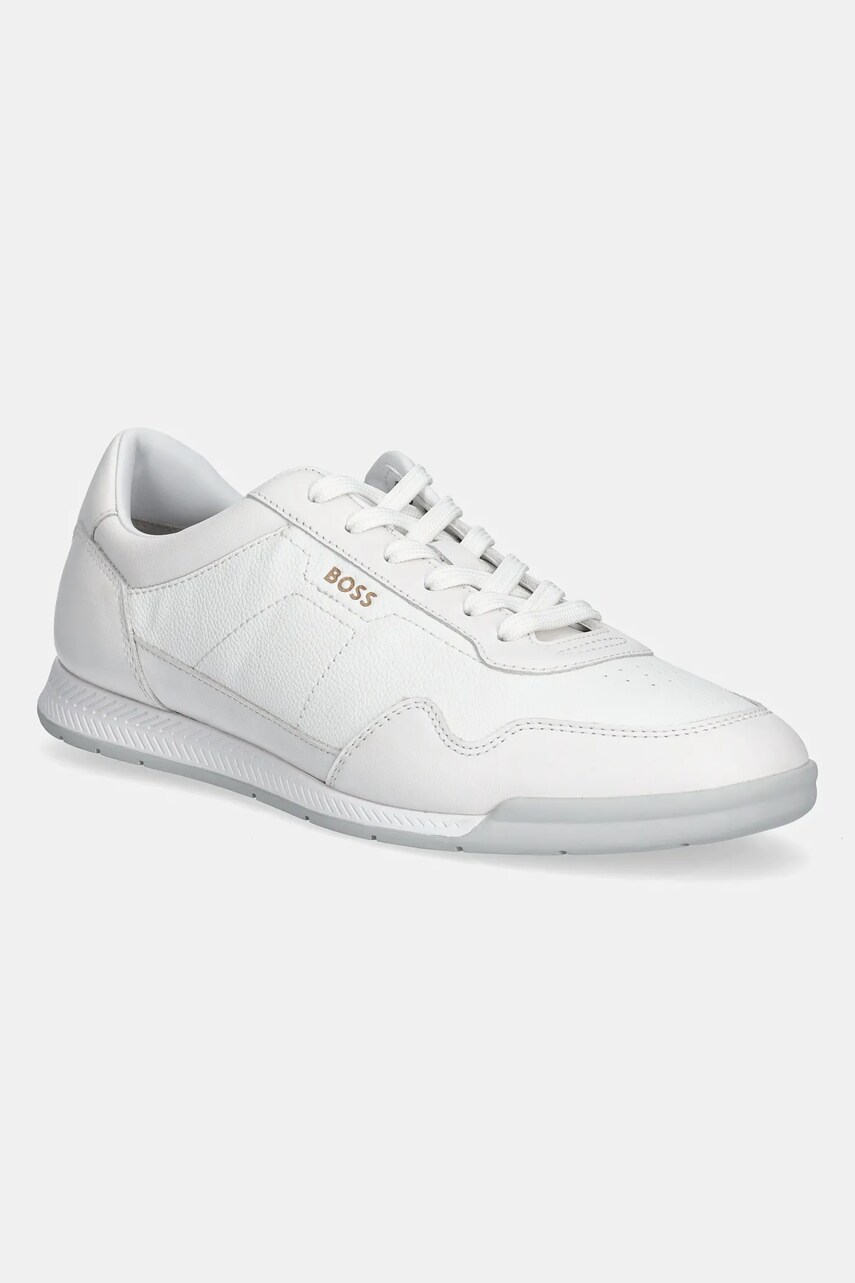 BOSS sneakers Titanium SL barbati, culoarea alb, 50536525