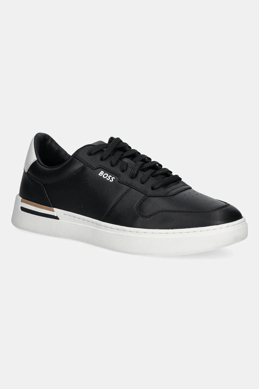 BOSS sneakers din piele Clint culoarea negru, 50542538