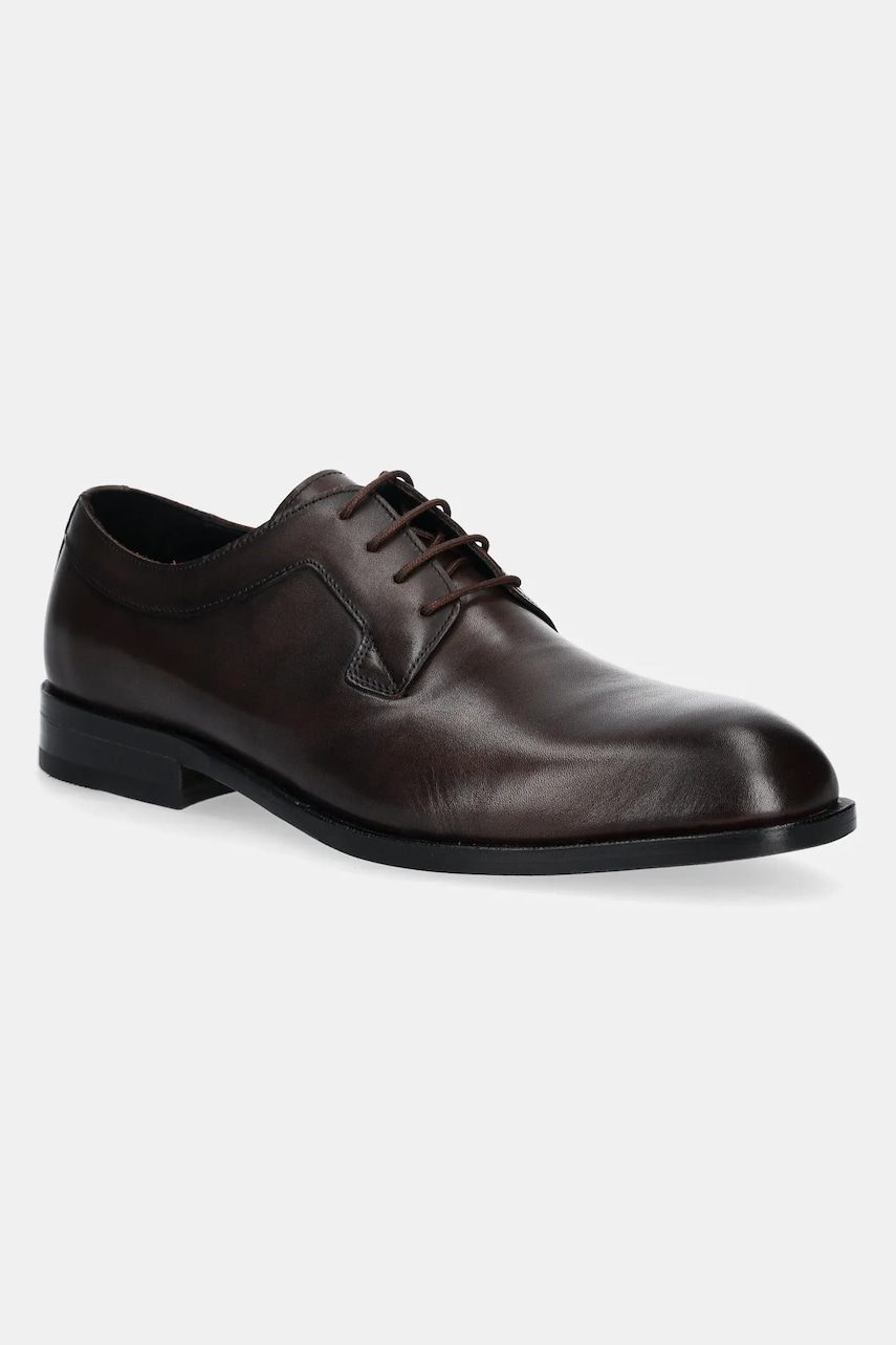 BOSS pantofi de piele Limber barbati, culoarea maro, 50536152 BOSS pantofi de piele Limber barbati, culoarea maro, 50536152