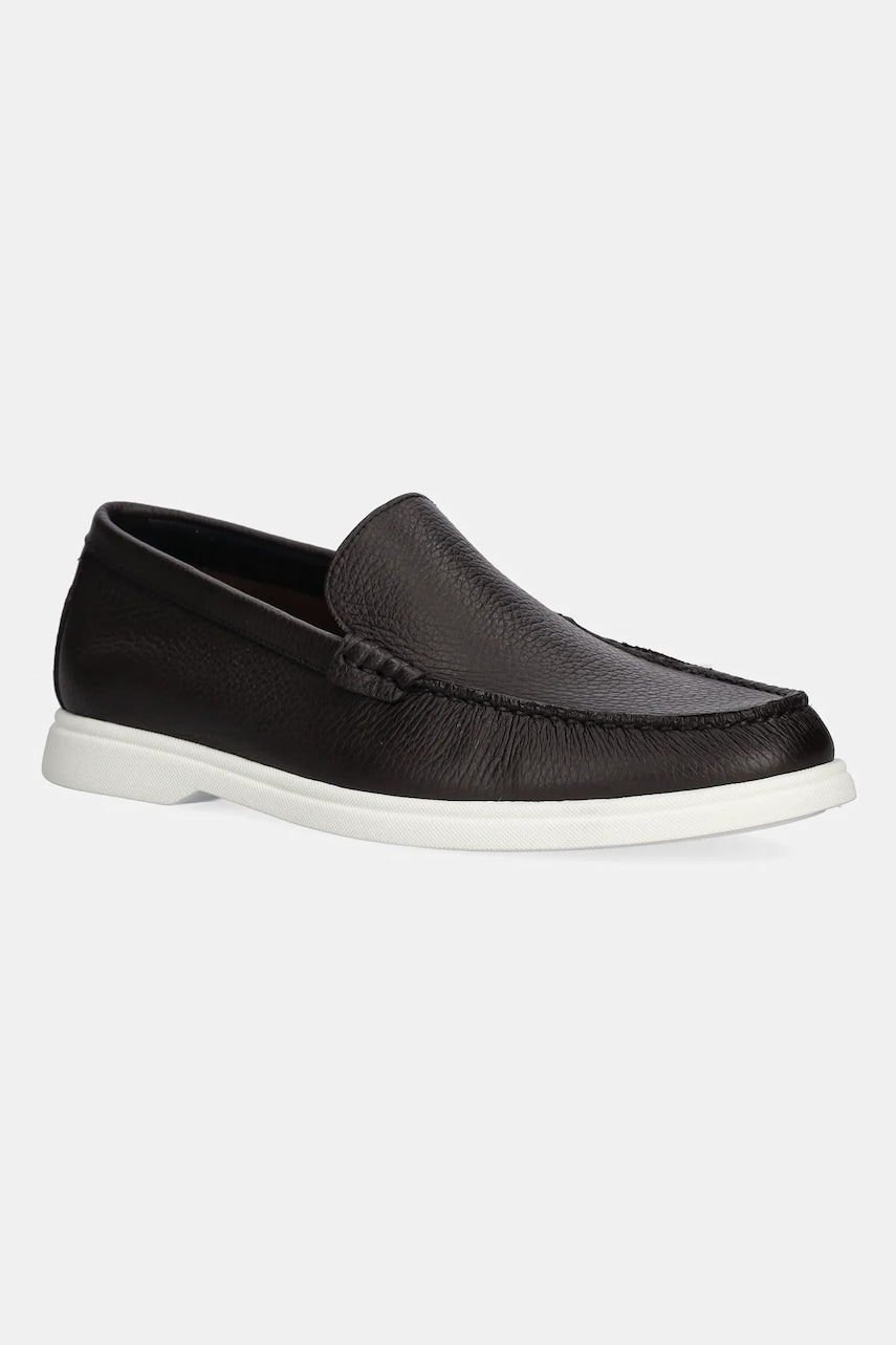 BOSS mocasini de piele Sienne barbati, culoarea maro, 50536173 BOSS mocasini de piele Sienne barbati, culoarea maro, 50536173