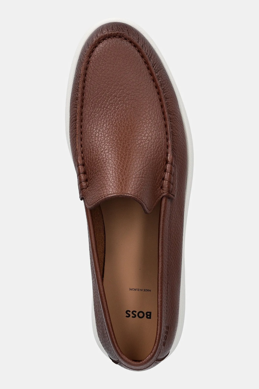 Мокасини BOSS Sienne чоловічі колір коричневий 50536173 