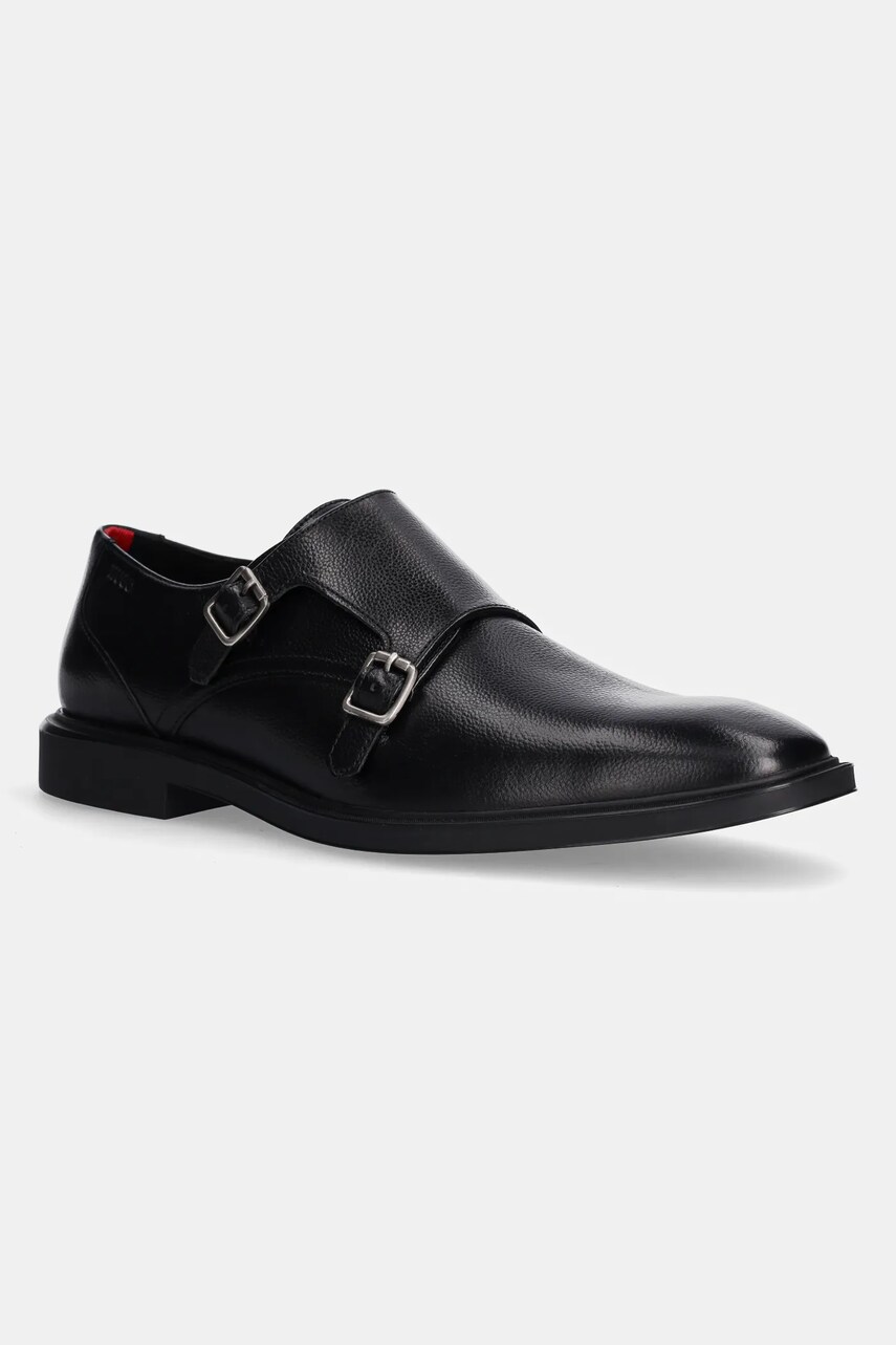 HUGO pantofi de piele Gryff barbati, culoarea negru, 50536180
