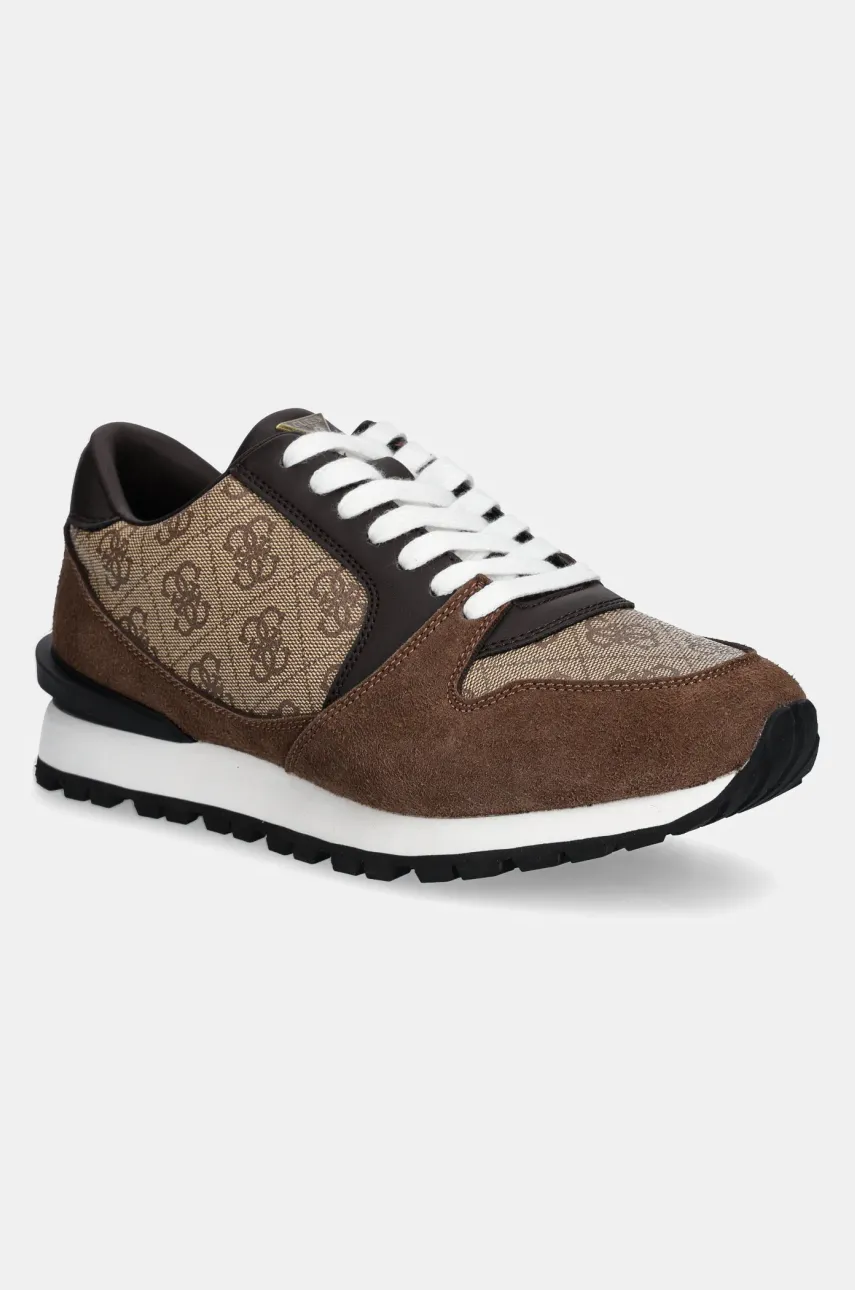 Levně Tenisky Guess ARONA hnědá barva, FMPARO ELL12