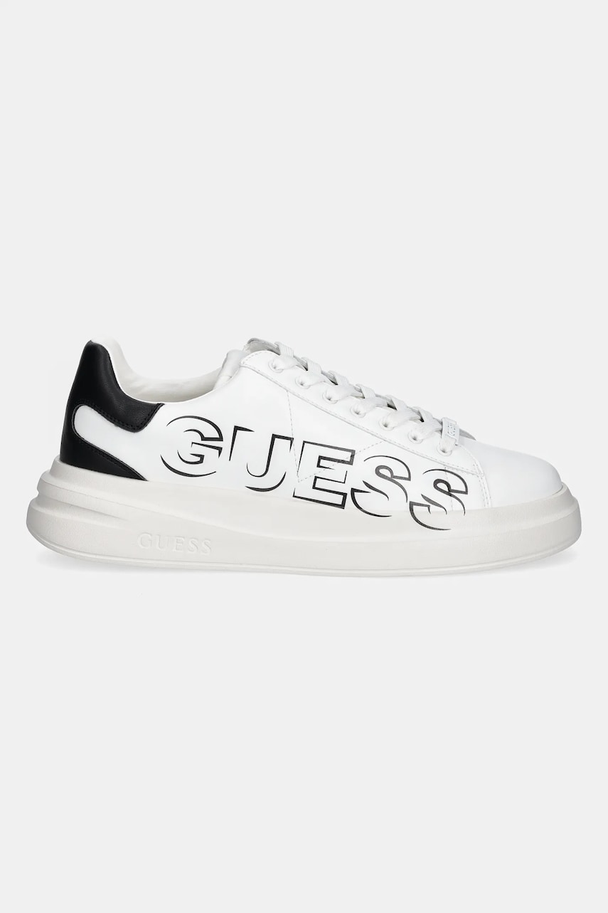 Кожаные кроссовки Guess ELBA цвет белый FMPELB SUE12 Кожаные кроссовки Guess ELBA цвет белый FMPELB SUE12