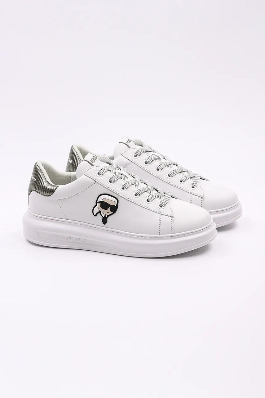 Кожаные кроссовки Karl Lagerfeld KAPRI MENS NFT цвет белый KL52531M Кожаные кроссовки Karl Lagerfeld KAPRI MENS NFT цвет белый KL52531M