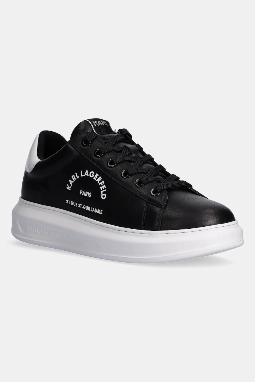 Karl Lagerfeld sneakers din piele KAPRI MENS culoarea negru, KL52538K Karl Lagerfeld sneakers din piele KAPRI MENS culoarea negru, KL52538K