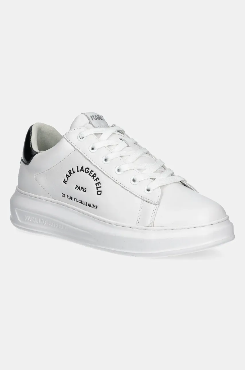 Karl Lagerfeld sneakers din piele KAPRI MENS culoarea alb, KL52538K