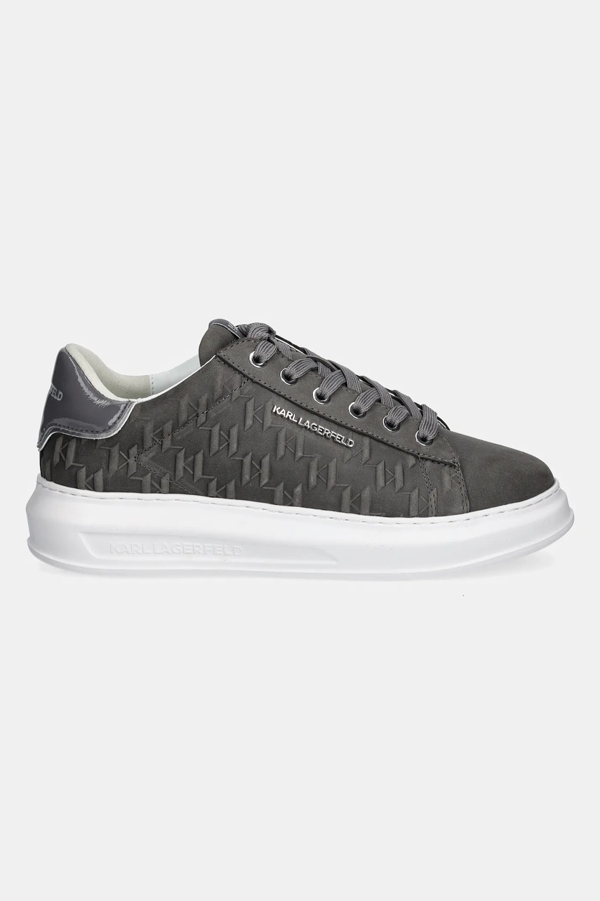 Кроссовки из нубука Karl Lagerfeld KAPRI MENS цвет серый KL52547K Кроссовки из нубука Karl Lagerfeld KAPRI MENS цвет серый KL52547K